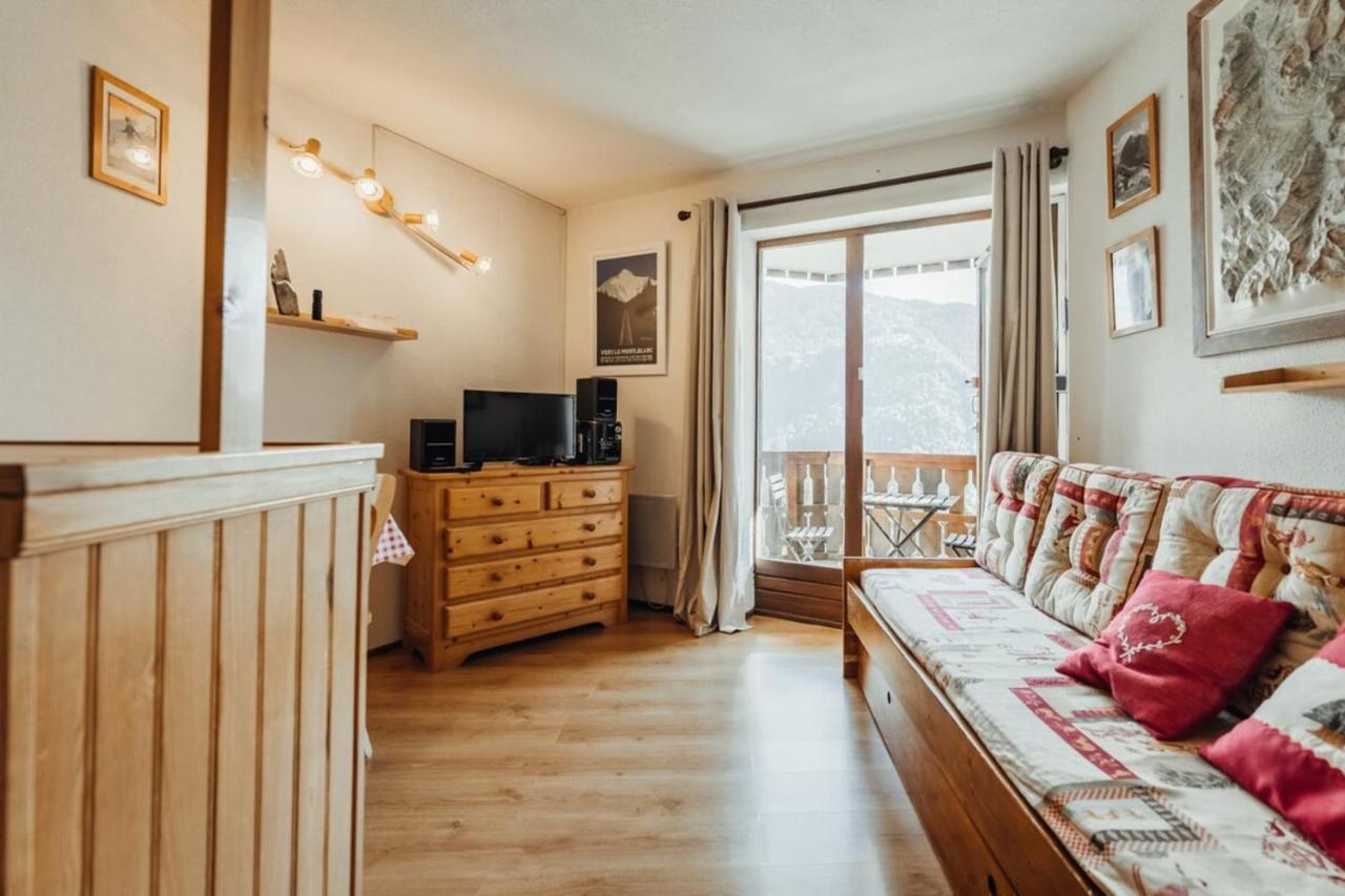Apartmán Furnished Studio At The Foot Of The Slopes With A Balcony & Mountains View Saint-Gervais-les-Bains Exteriér fotografie